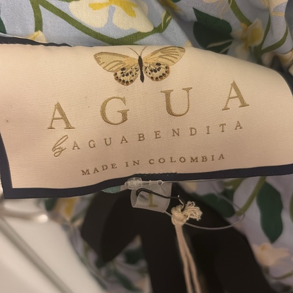 Agua by Agua Bendita Celeste V-Neck Printed Mini Dress - Picture 6 of 6